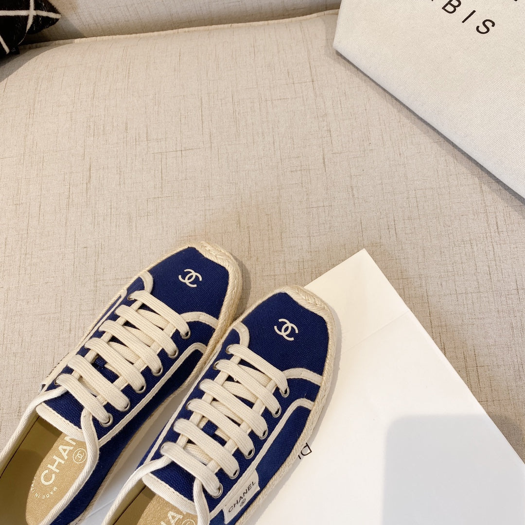CC FW26 Espadrilles Sneaker Blue Canvas 868004