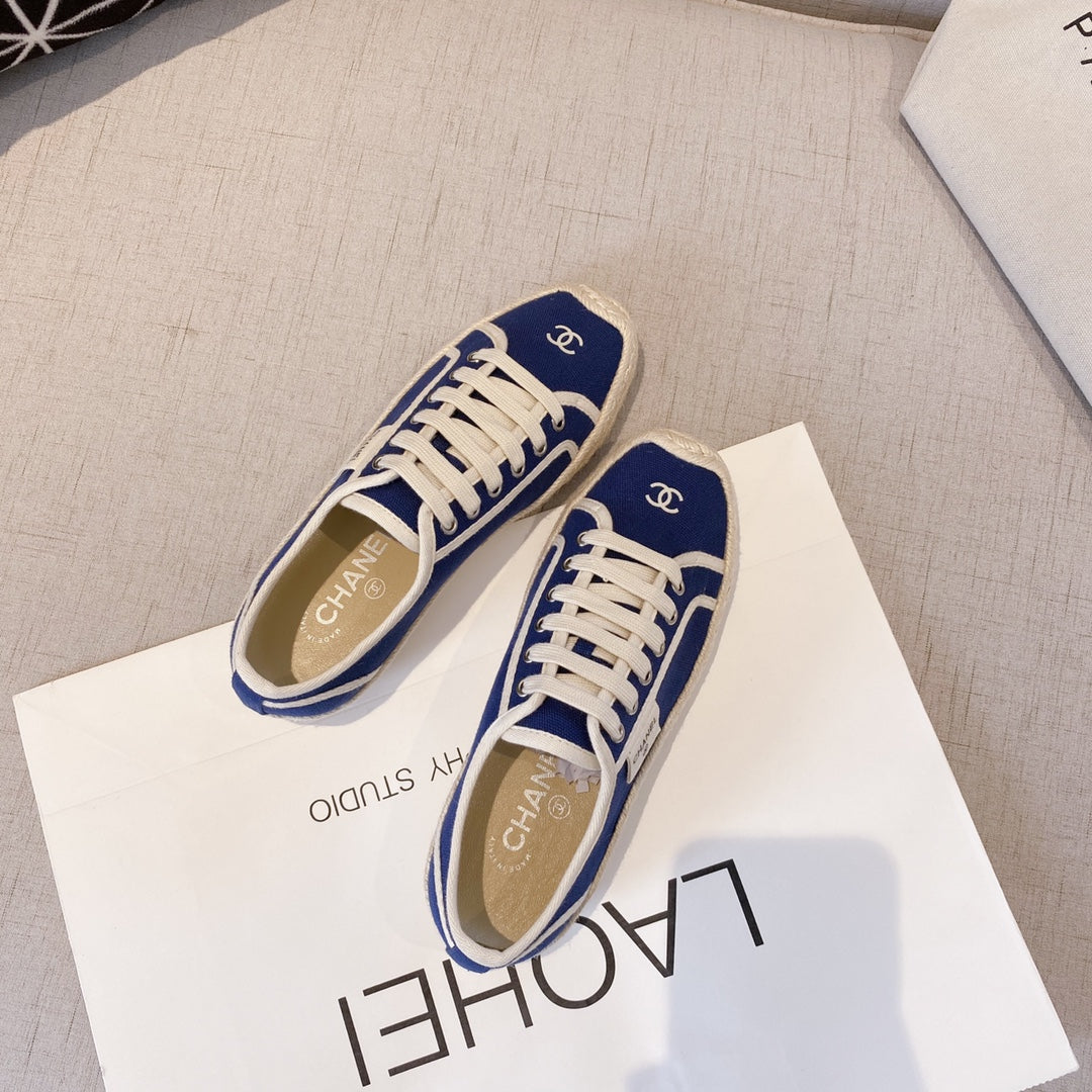 CC FW26 Espadrilles Sneaker Blue Canvas 868004