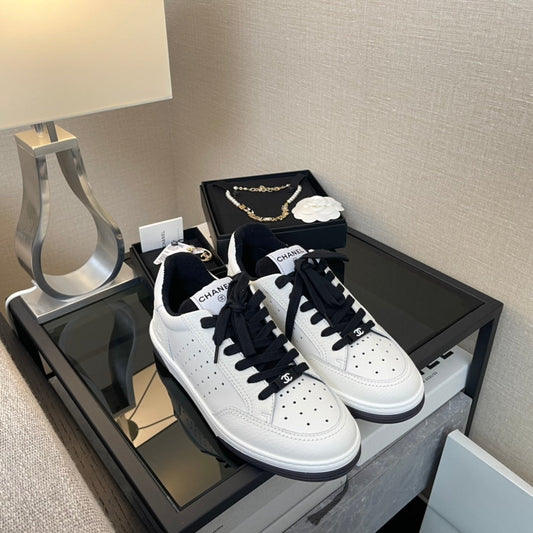 CC 22A Sneaker Black White Calfskin & Rubber 413922