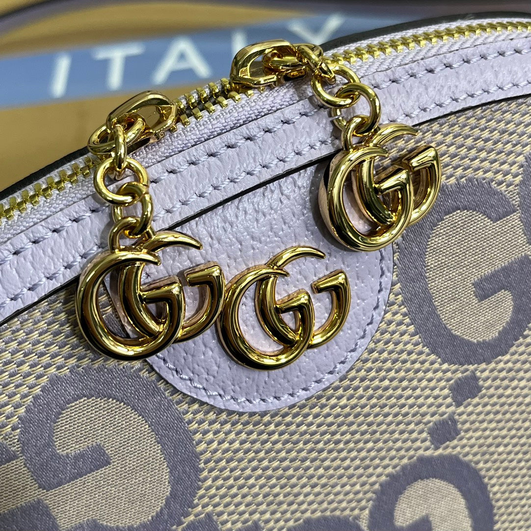 ophidia large 24cm comestic pouch beige purple monogram canvas