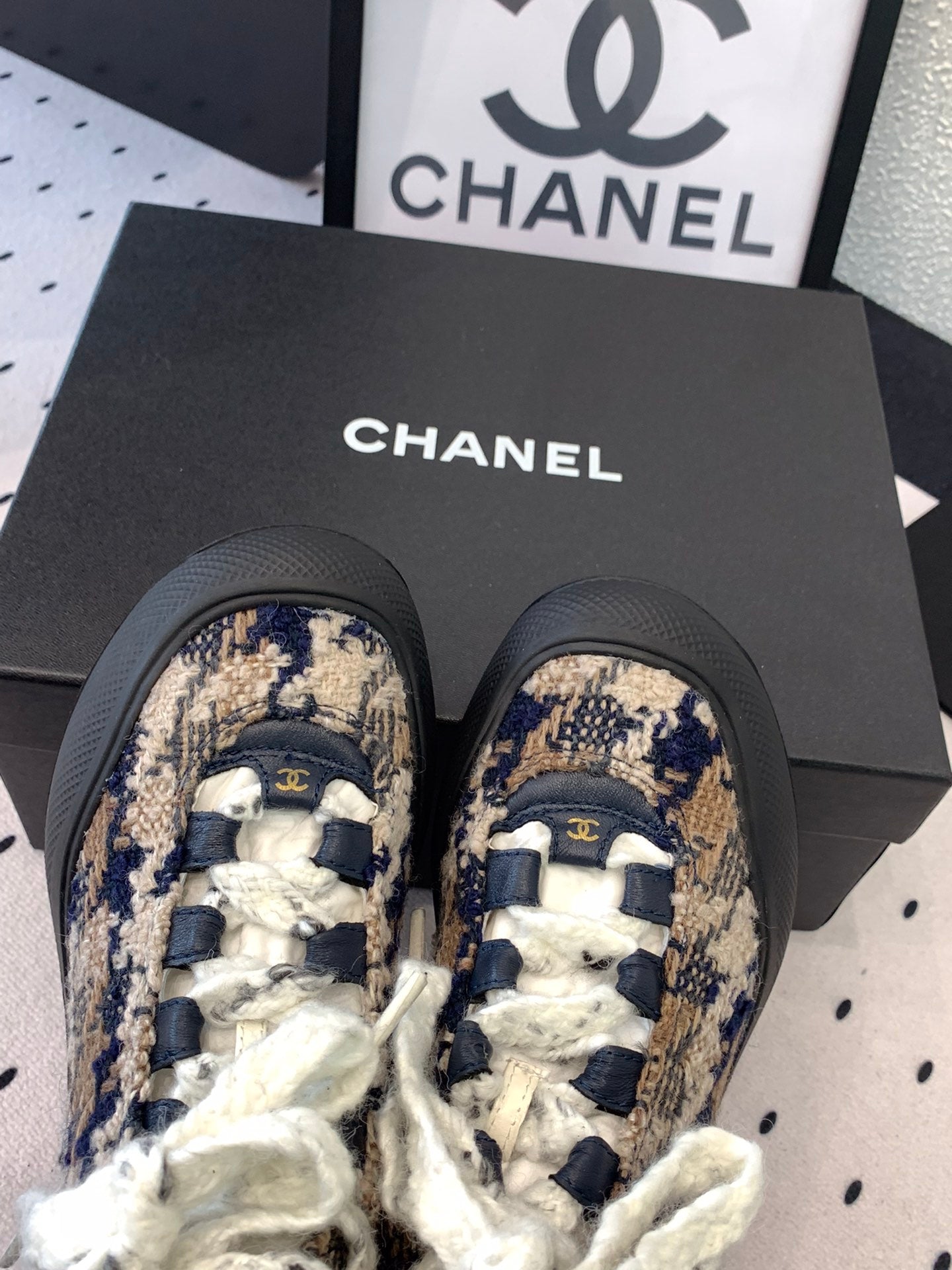CC Sneaker Boots In Multicolor Tweed Fabric 147110