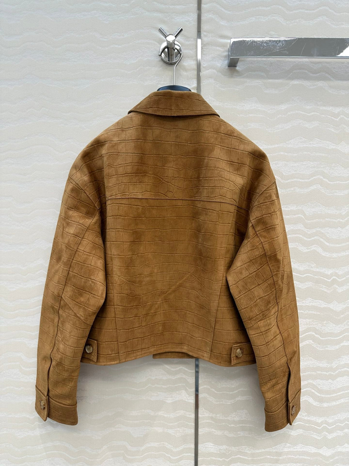 Loewe 25 Suede Jacket Windsor Tan