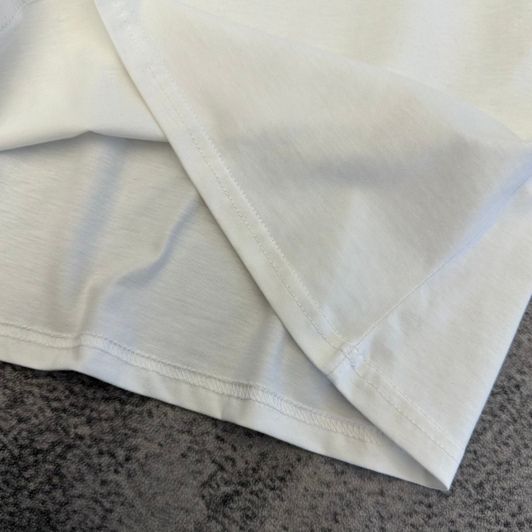 YSL SS26 Logo-Embossed T-Shirt Cotton 350819