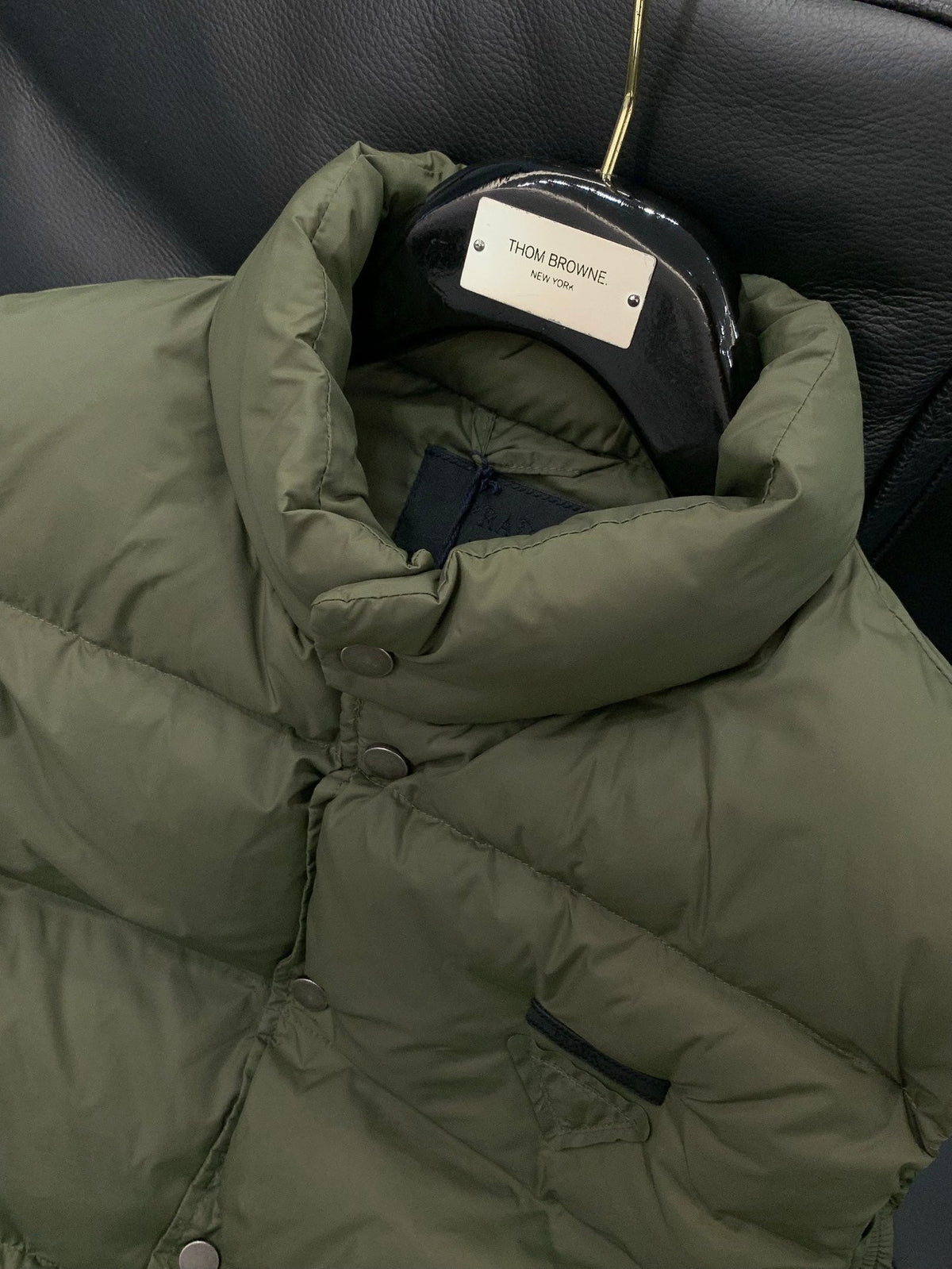 Prada 2025 Prada Re-Nylon Puffer Vest Green Down