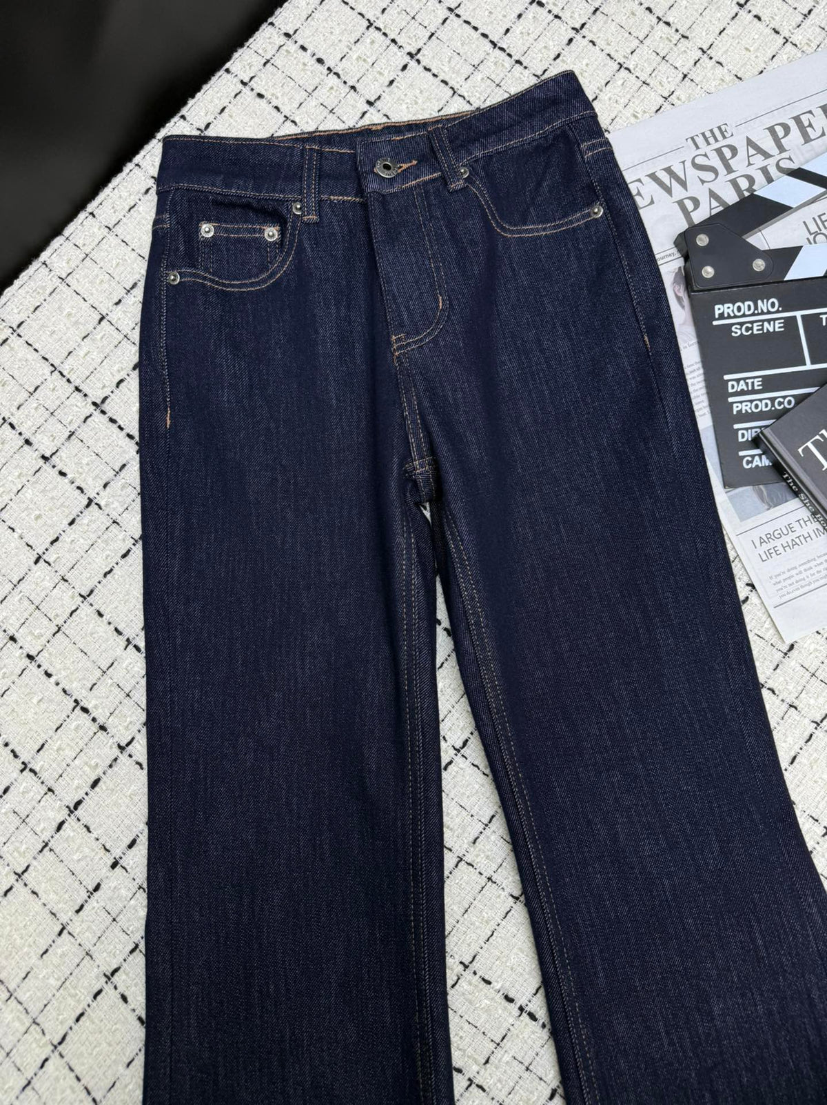 Loewe Flared Jeans Embroidered Logo Applique 404881