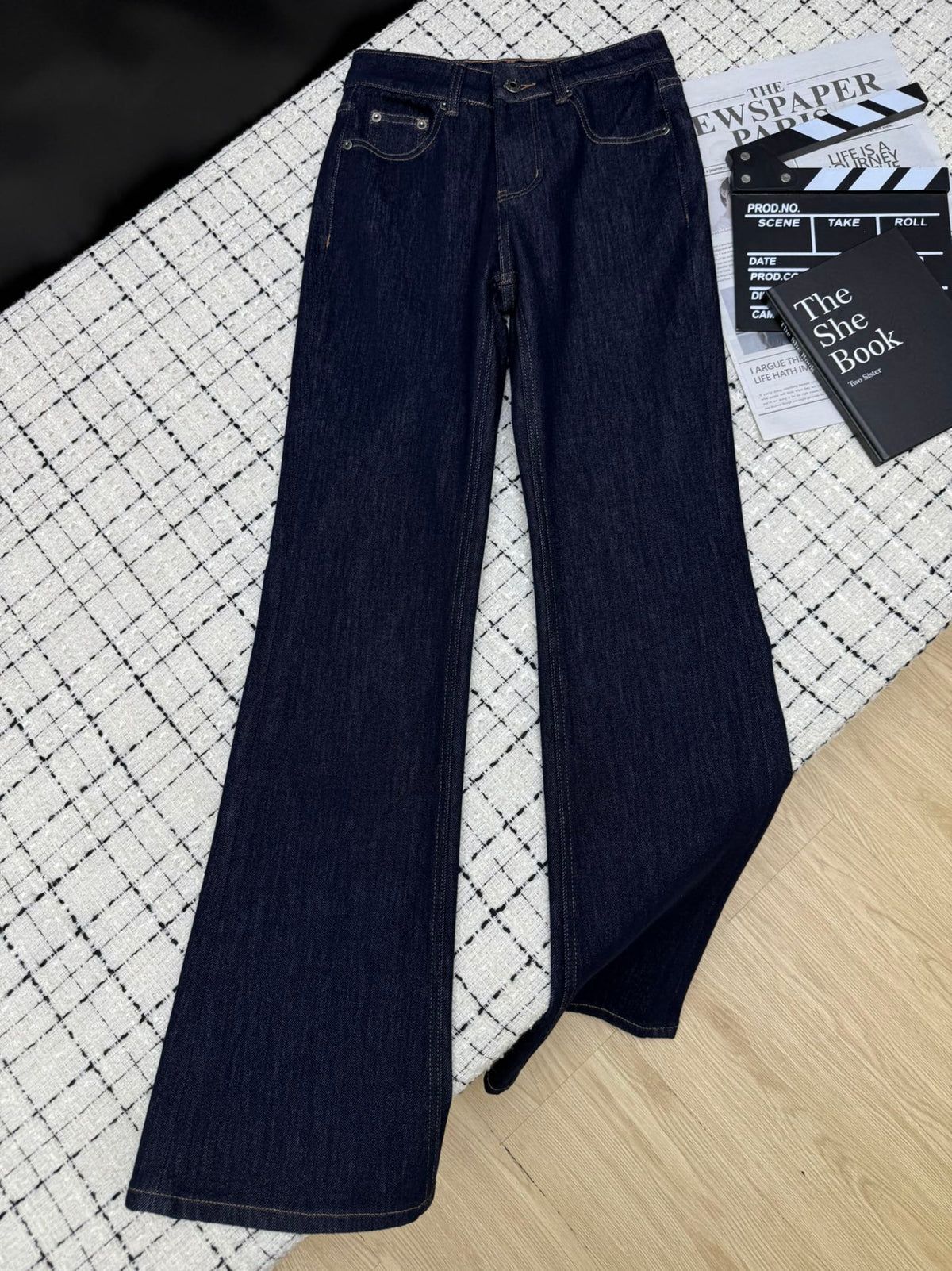 Loewe Flared Jeans Embroidered Logo Applique 404881