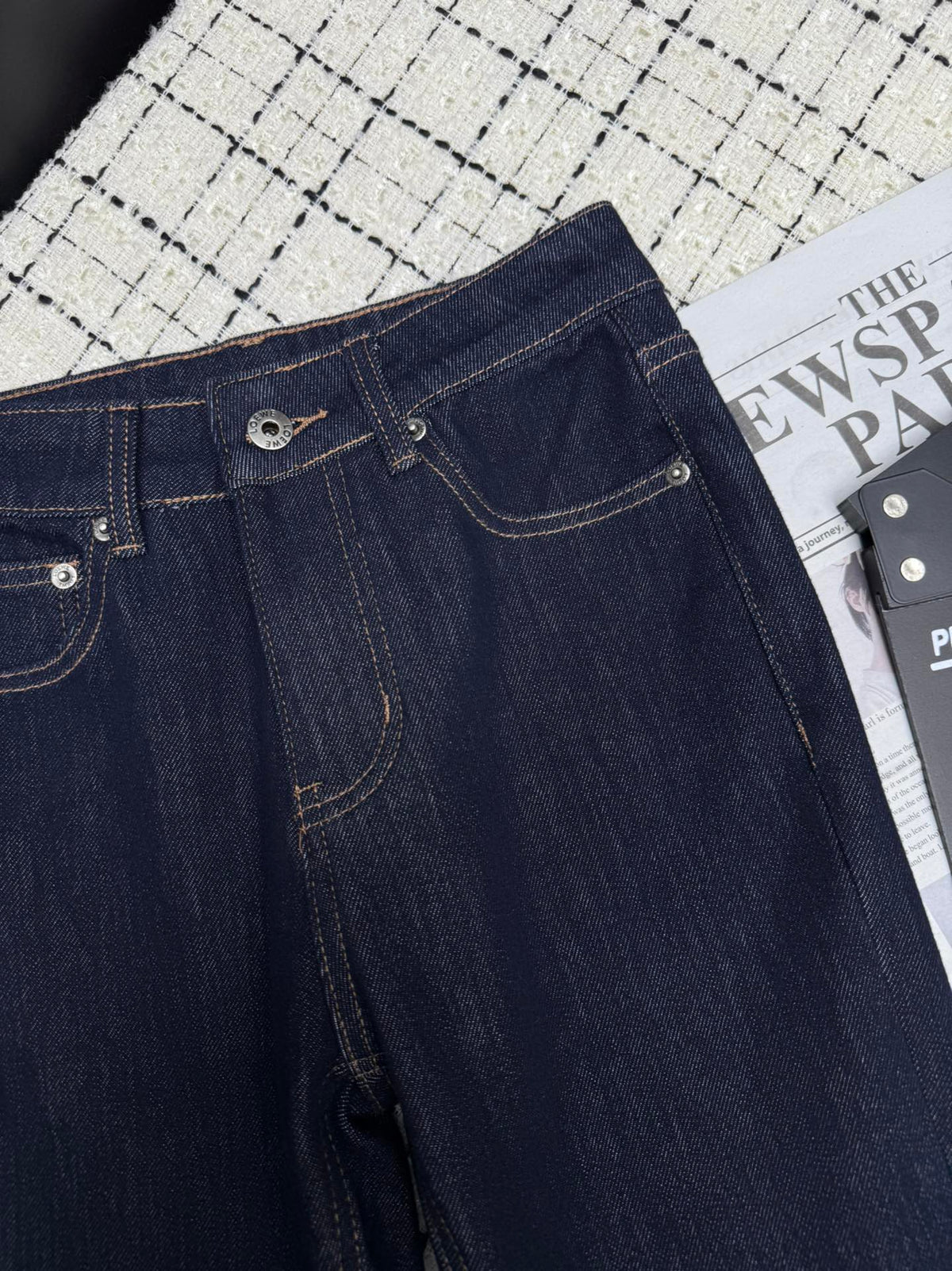 Loewe Flared Jeans Embroidered Logo Applique 404881