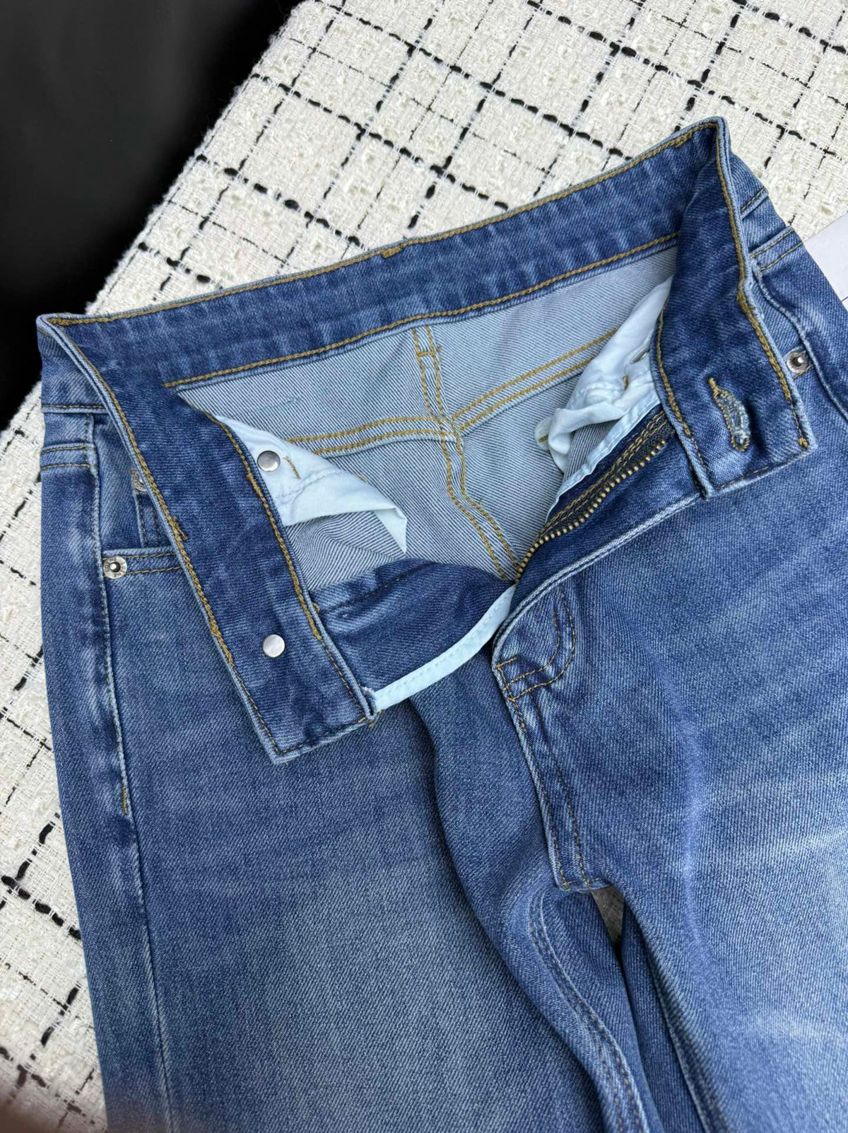 Loewe Flared Jeans Embroidered Logo Applique 404879