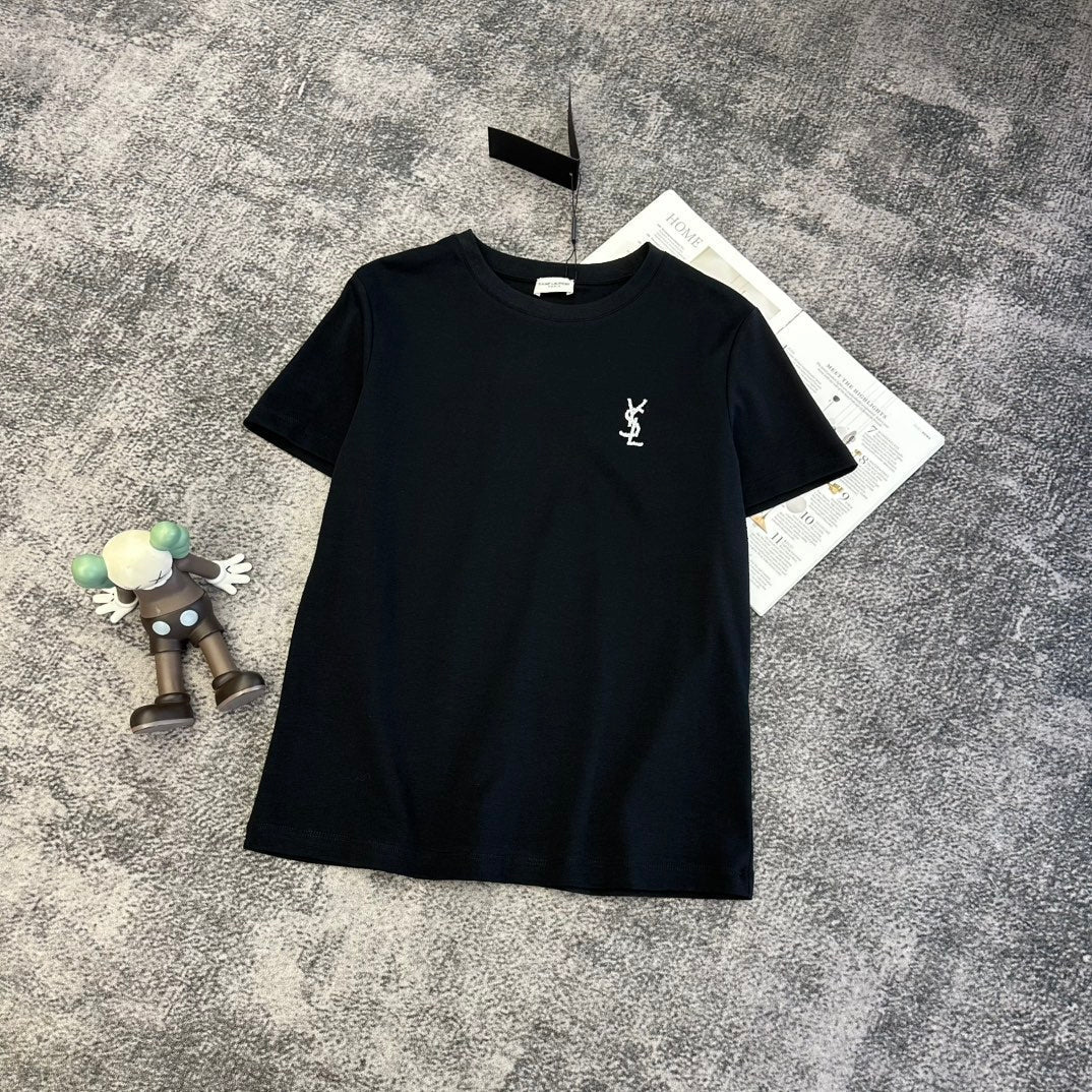 YSL SS26 Short-Sleeve T-Shirt Cotton 350514