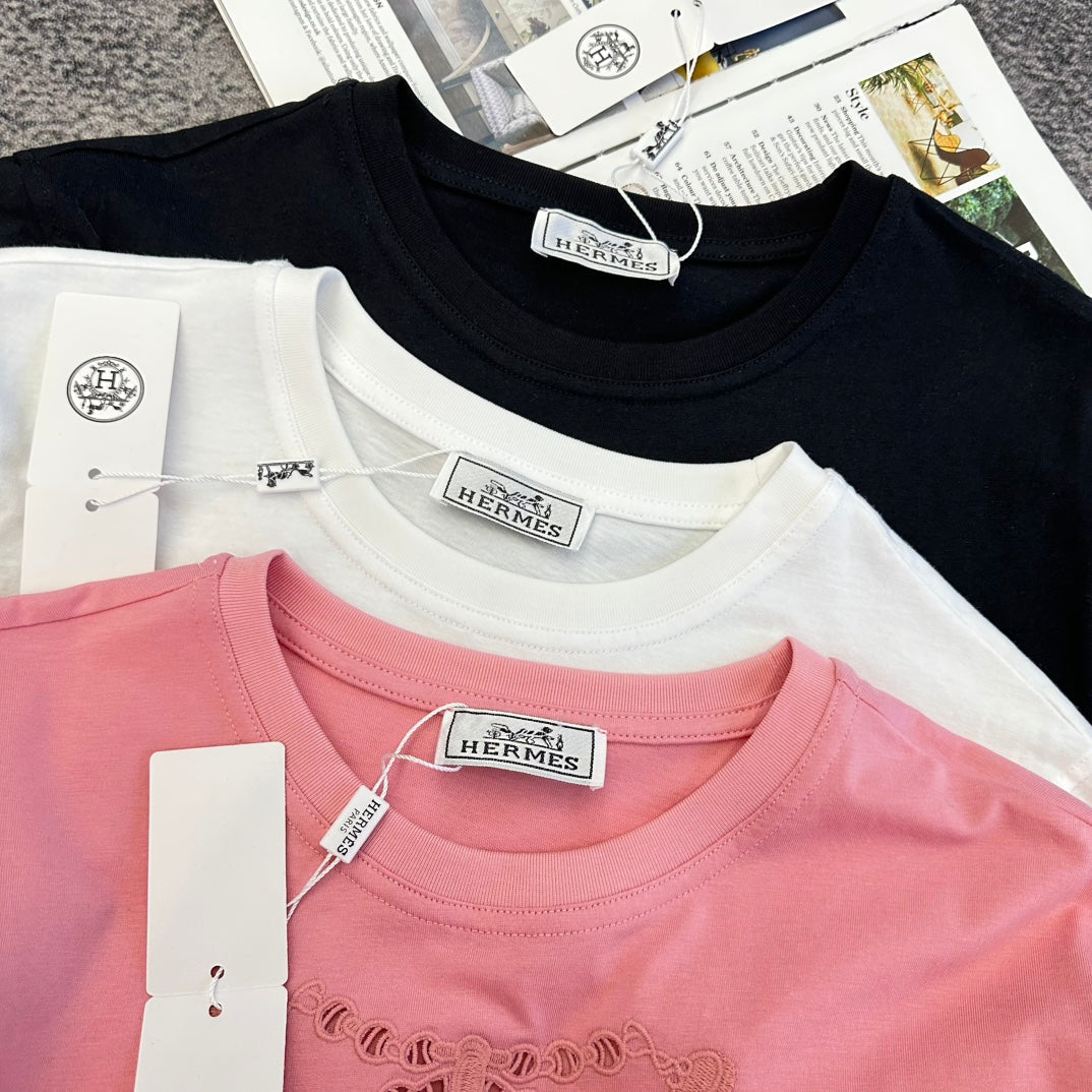 HM SS26 Fitted Dior Médaillon Embroidered T-shirt Cotton 350876