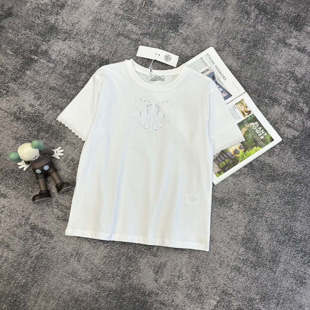 HM SS26 Fitted Dior Médaillon Embroidered T-shirt Cotton 350876