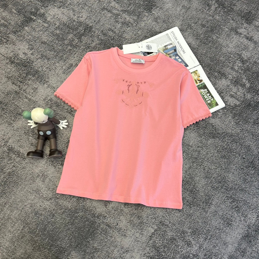 HM SS26 Fitted Dior Médaillon Embroidered T-shirt Cotton 350876