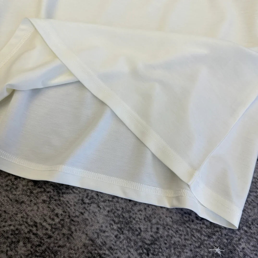Prada 2026 T-shirt Cream Black Blue Cotton 359319