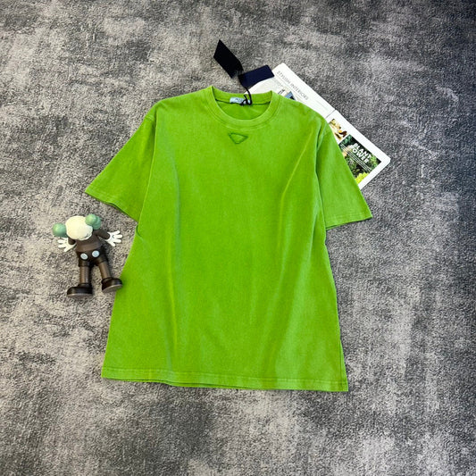 Prada Short-Sleeve T-Shirt Green Cotton 369939
