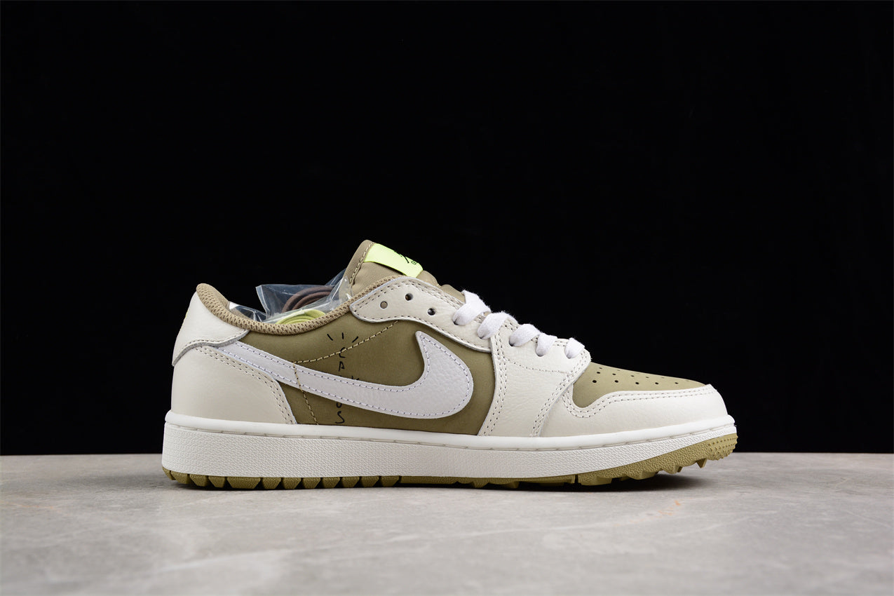 AJ 1 Retro Low Golf Travis Scott Neutral Olive