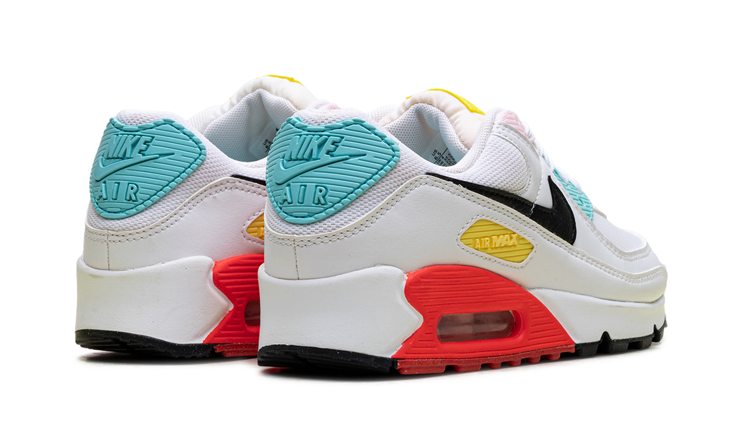 Air Max 90 WMNS "White / Black / Pink Foam / Bright Crimson" FZ3622 100