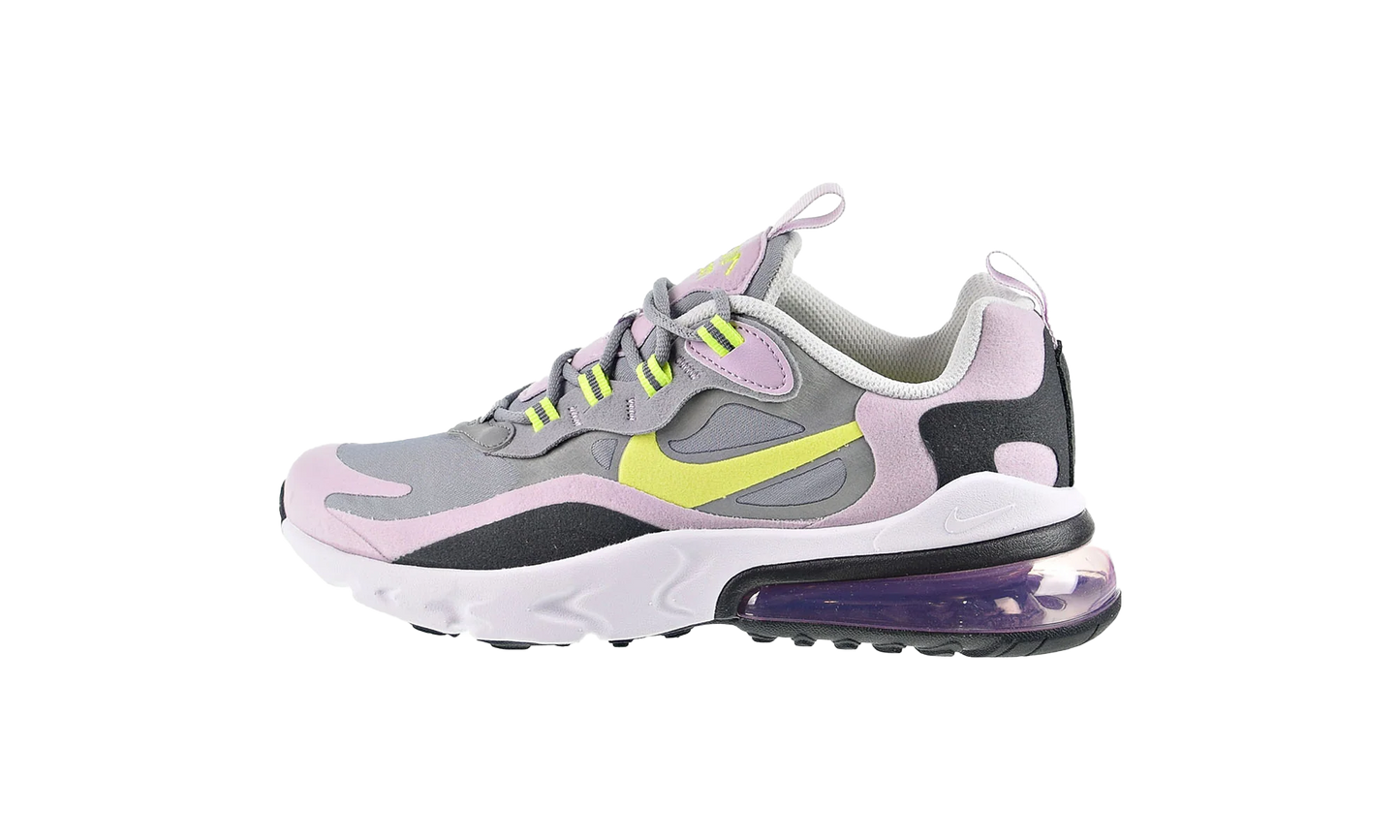 Air Max 270 React GS "Particle Grey/Iced Lilac/Lemon Venom" bq0103 010