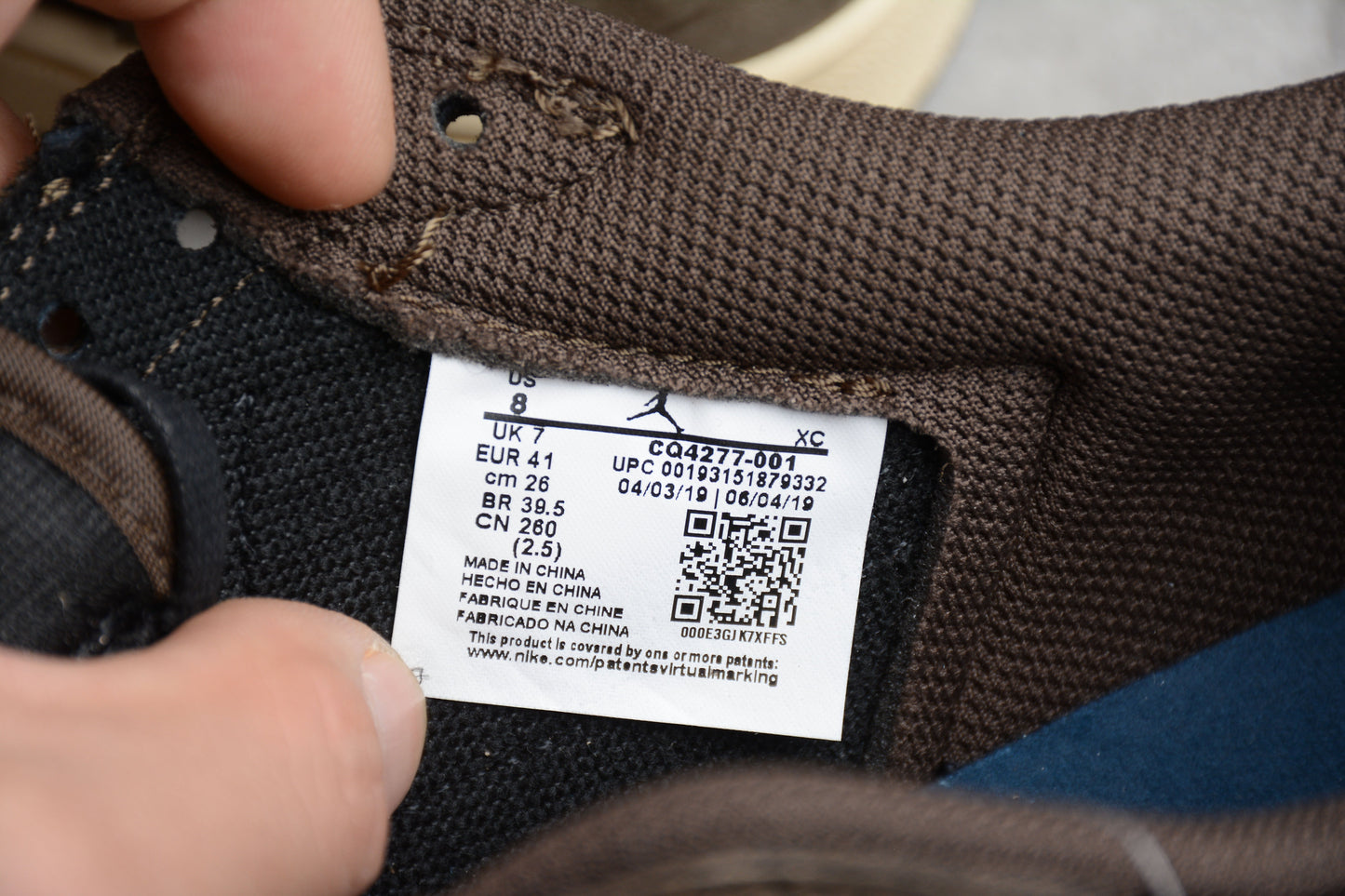 AJ 1 Retro Low OG SP Travis Scott Mocha