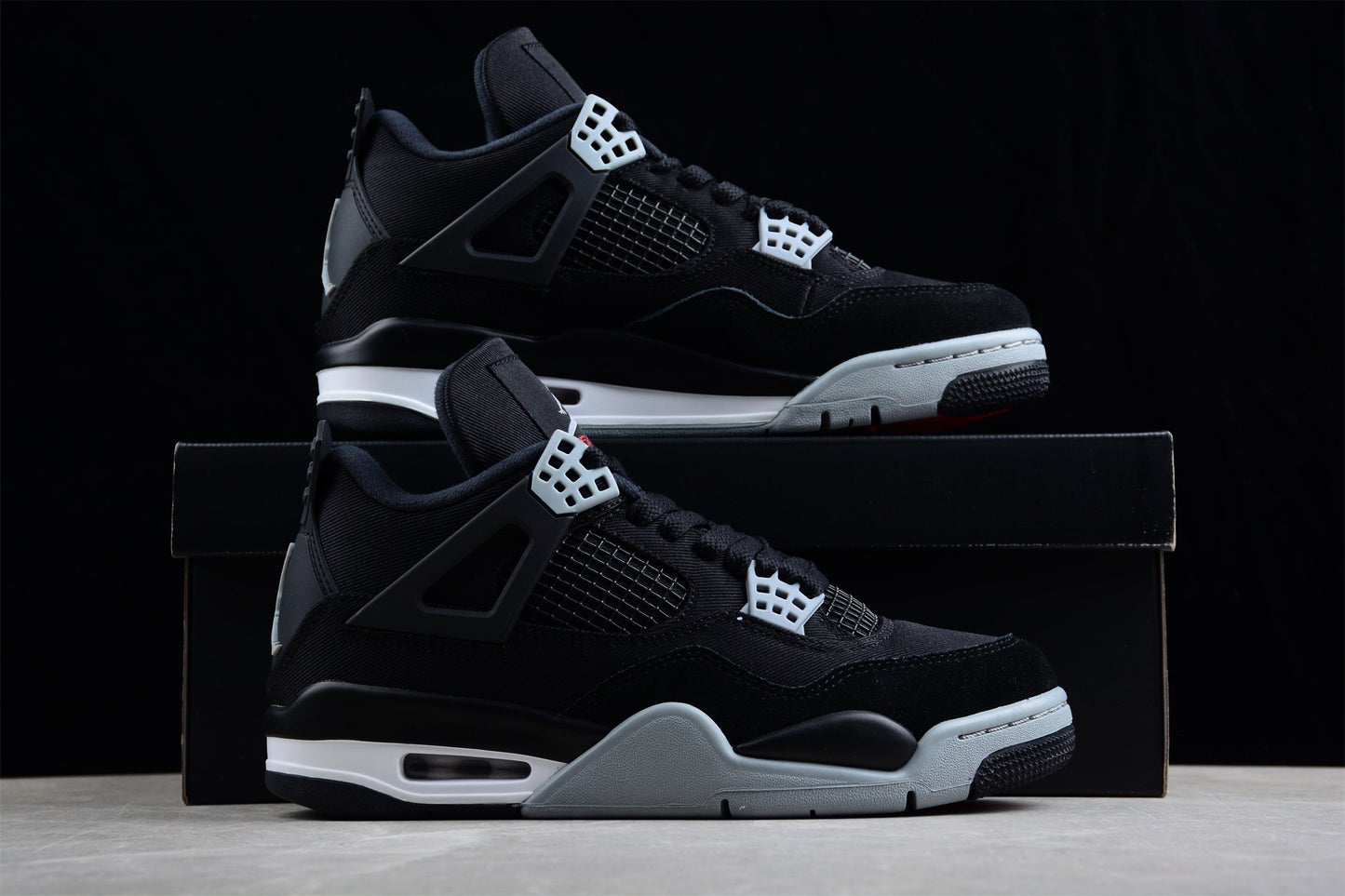 AJ 4 Retro Black Canvas
