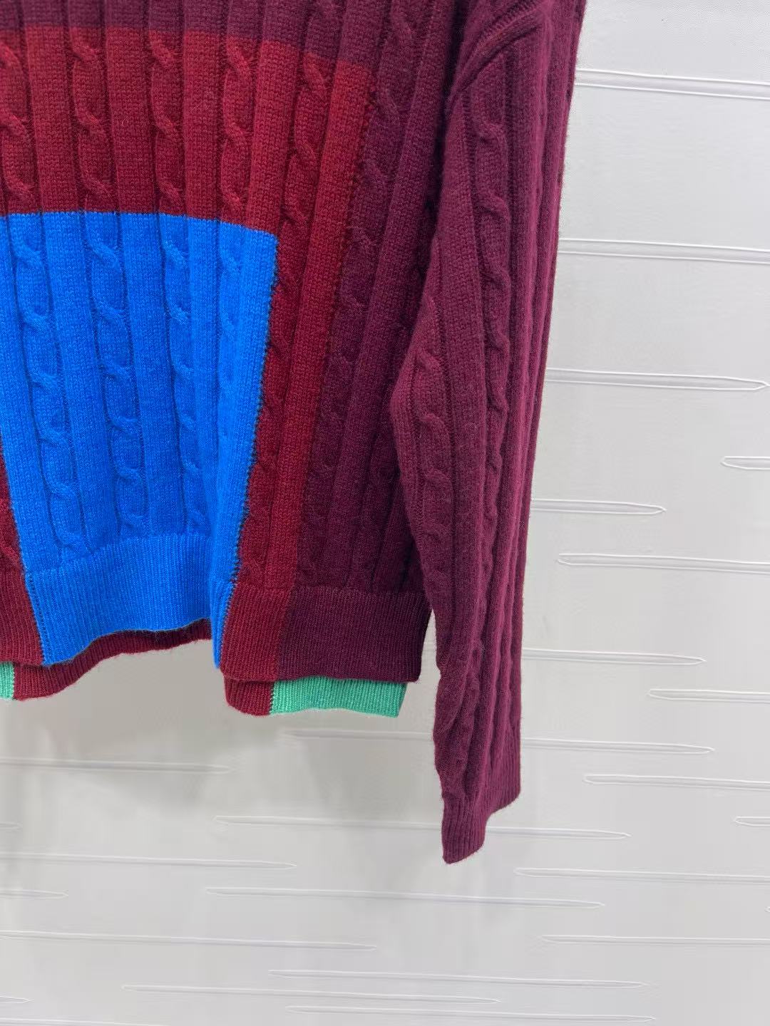 LOEWE Layered cable-knit wool sweater
