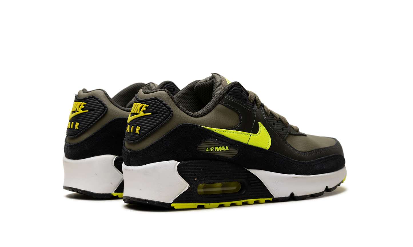 Air Max 90 Leather GS "Medium Olive Volt" DV3607 200