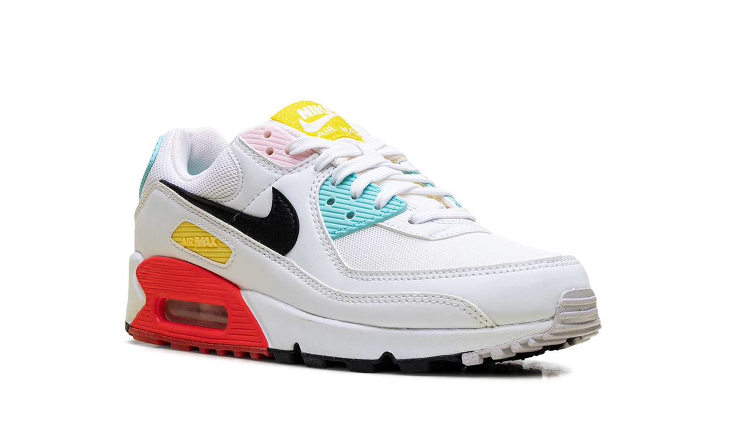 Air Max 90 WMNS "White / Black / Pink Foam / Bright Crimson" FZ3622 100