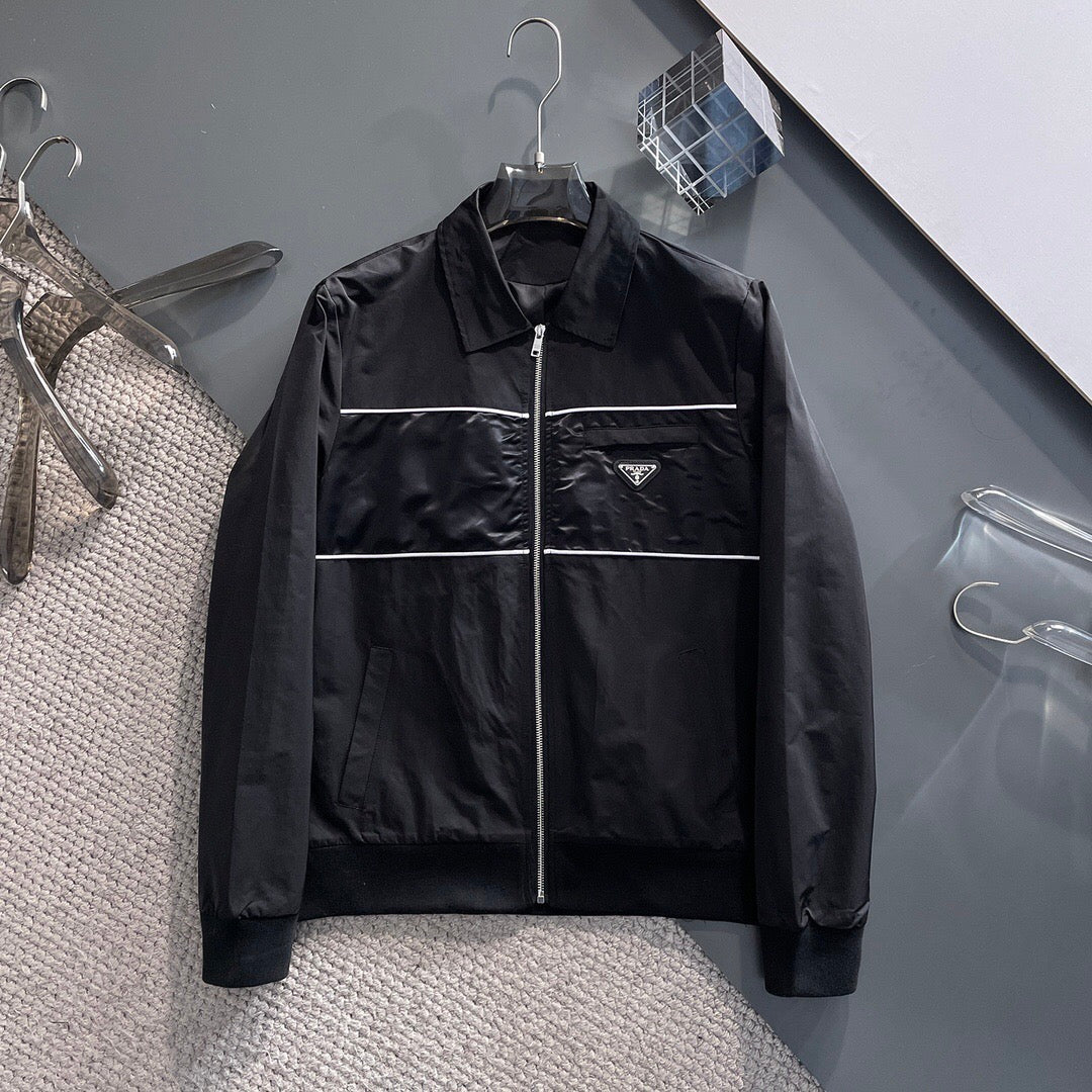 Prada Black/White Jacket with Re-Nylon