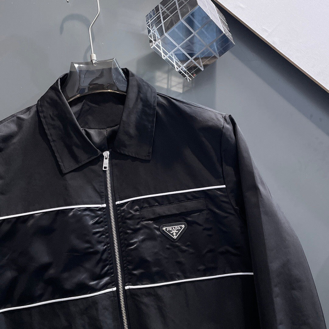Prada Black/White Jacket with Re-Nylon