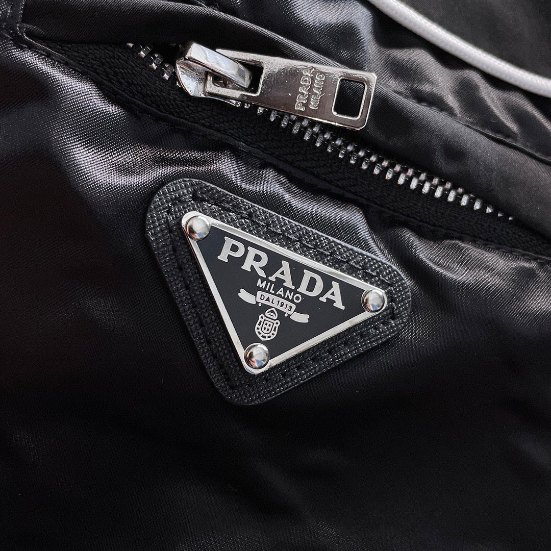 Prada Black/White Jacket with Re-Nylon