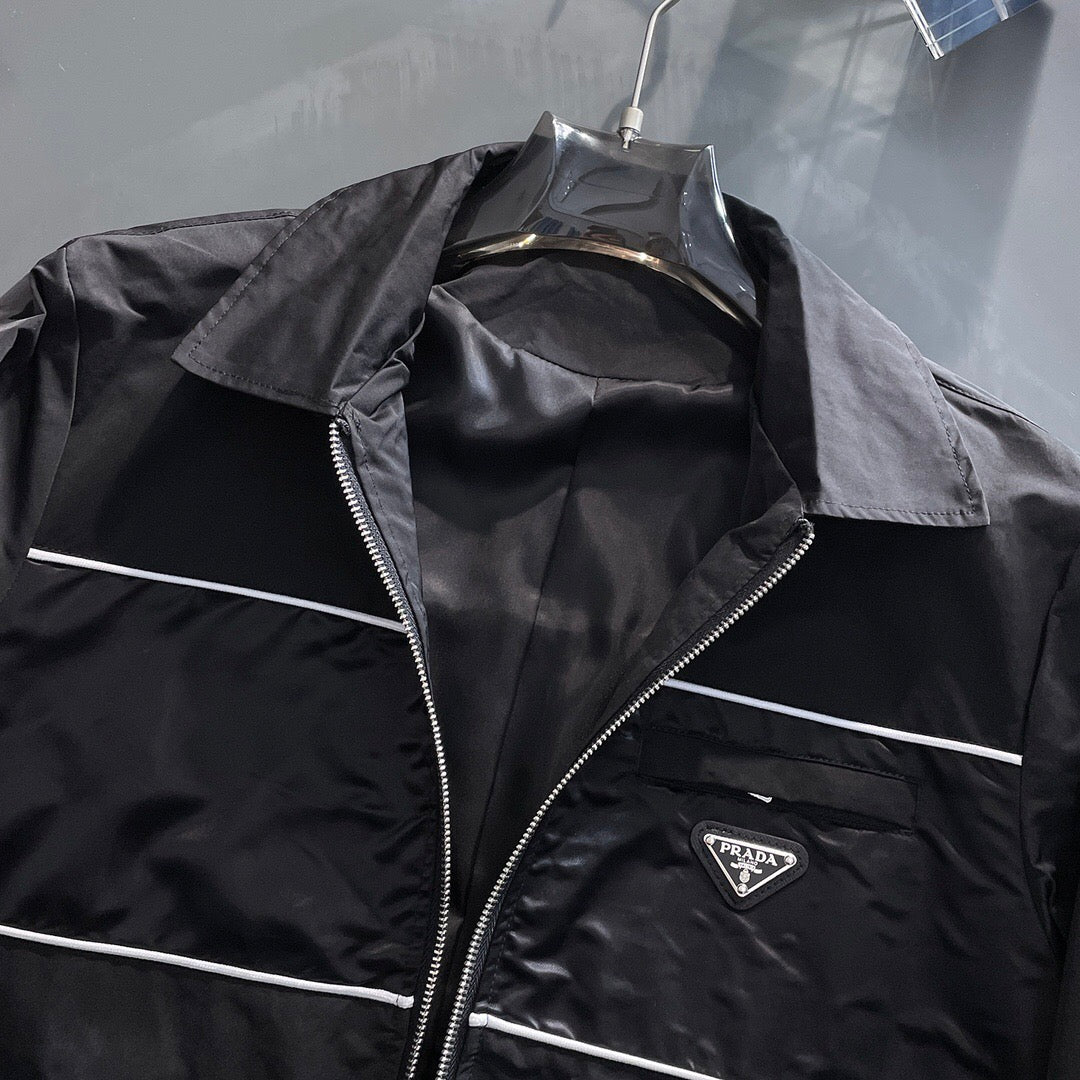 Prada Black/White Jacket with Re-Nylon