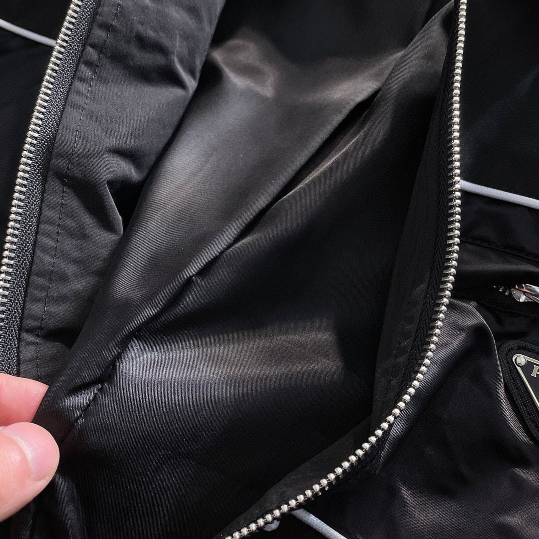 Prada Black/White Jacket with Re-Nylon