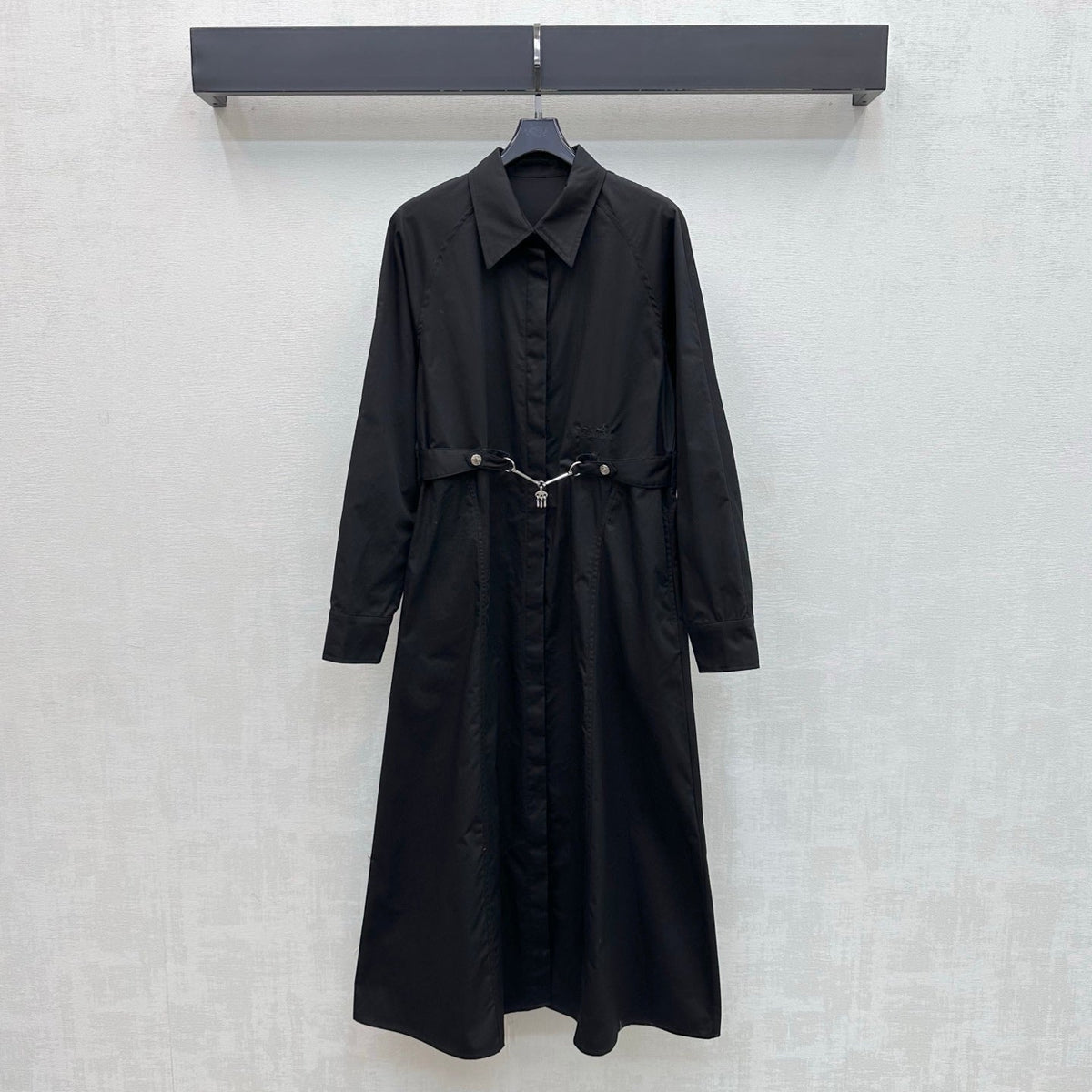 HM Jewel Button Belted Shirt Dress Cotton 404062