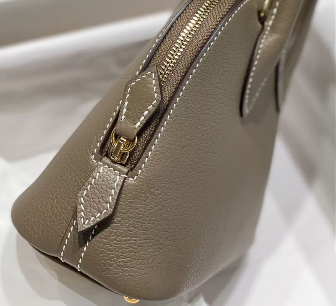 HM Bolide Mini  18cm Etoupe Togo Leather Gold Hardware
