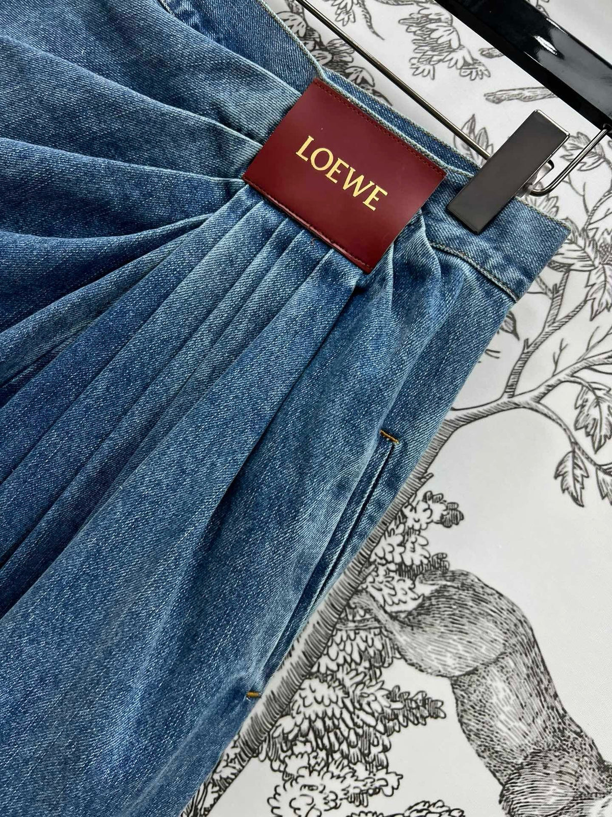 Loewe Draped Jeans Blue Denim
