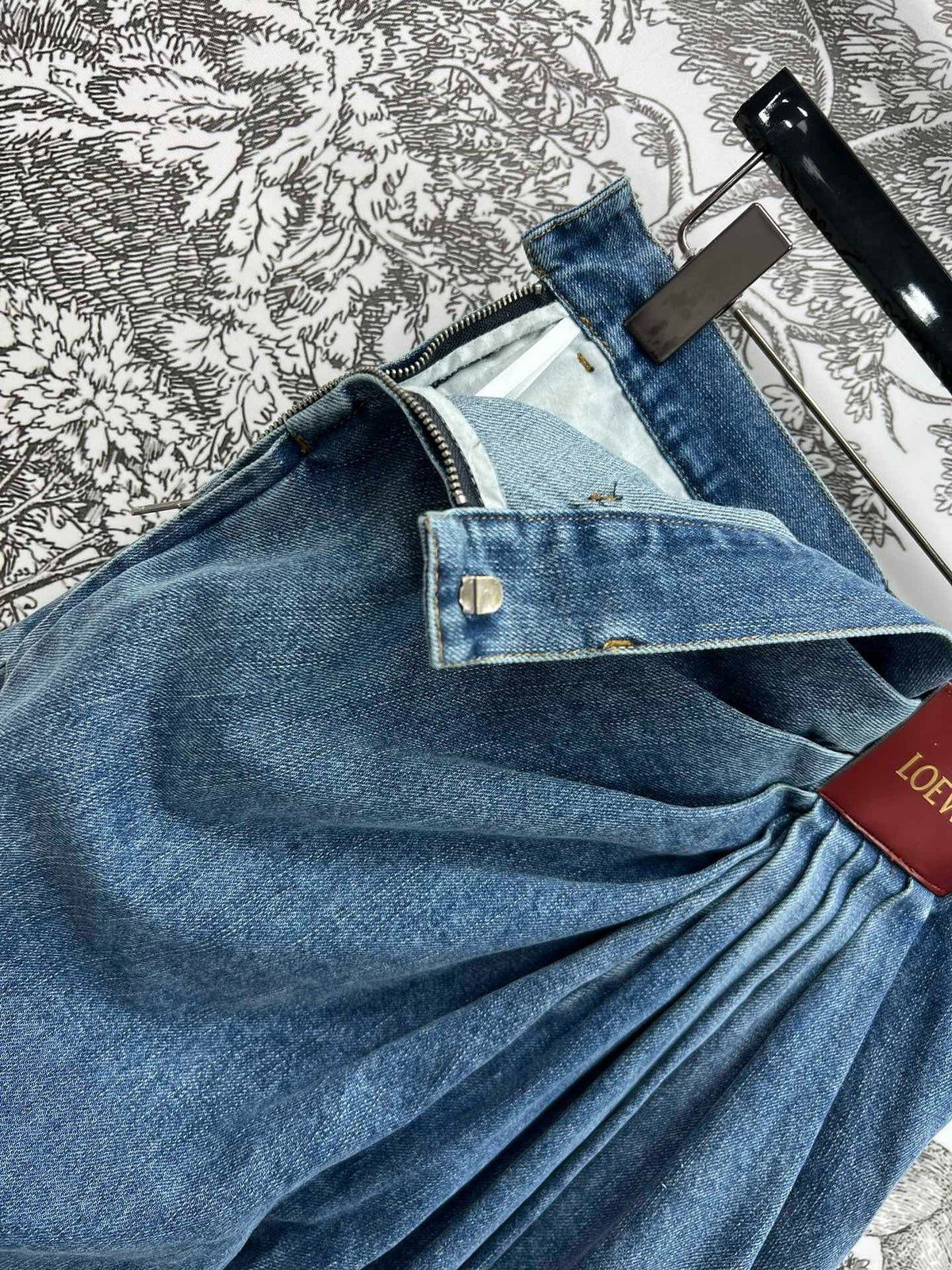Loewe Draped Jeans Blue Denim