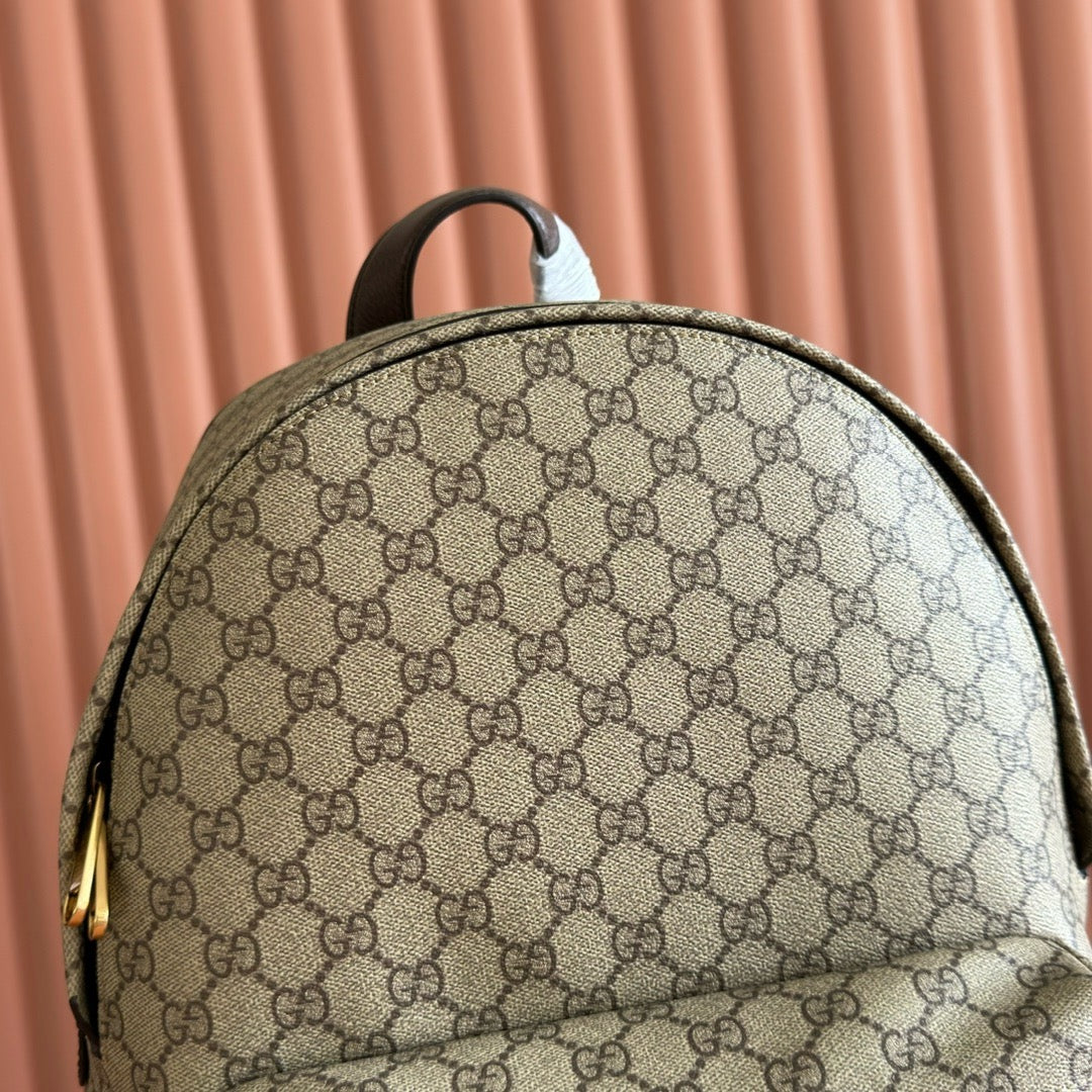GG Ophidia Medium Backpack Bag Beige Canvas