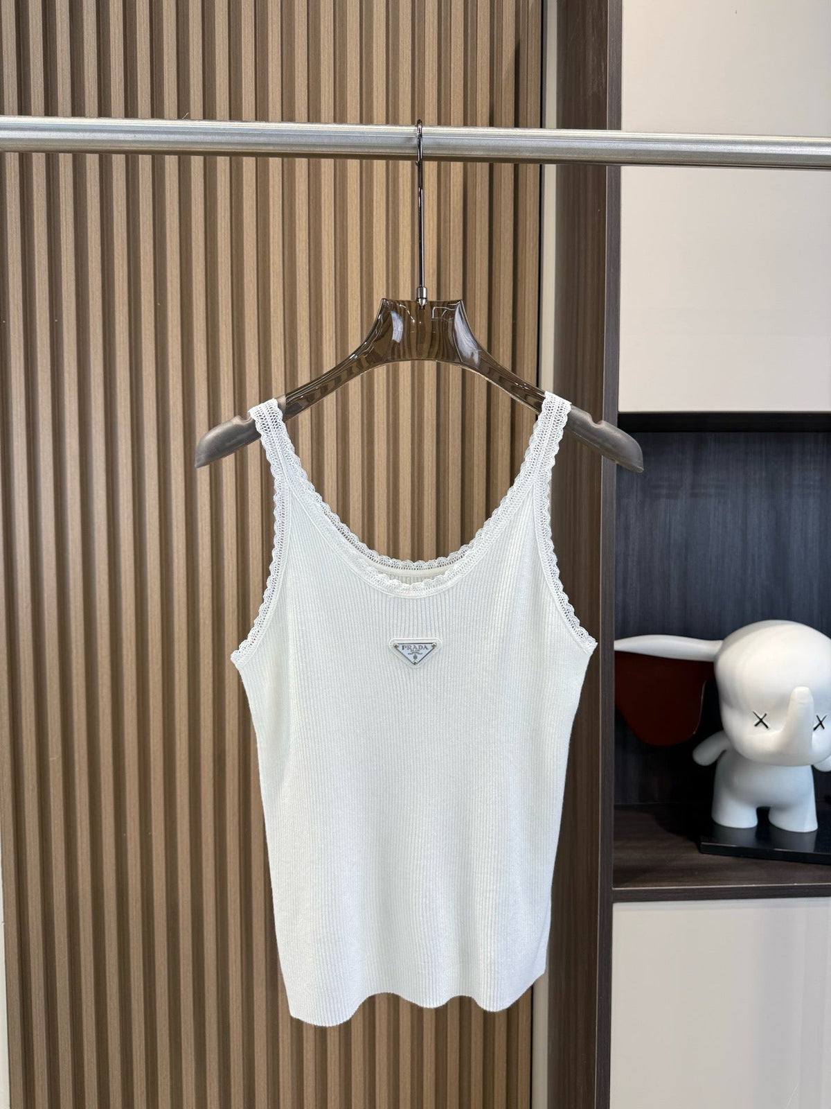 Prada Cotton Ribbed Tank Top