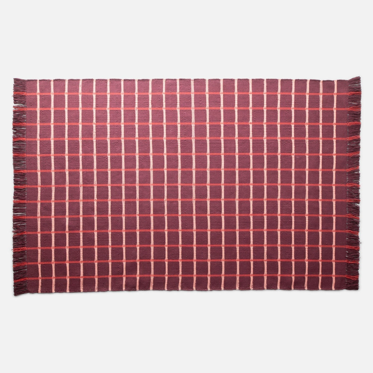Grid Cotton Rug