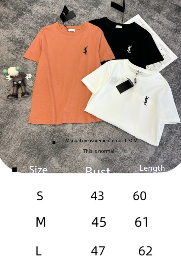 YSL SS26 Short-Sleeve T-Shirt Cotton 350514