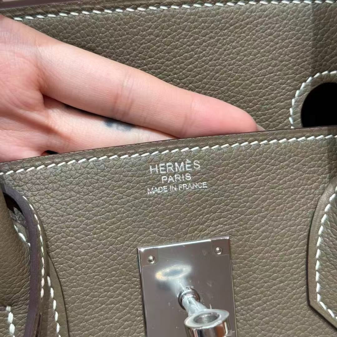 HM Birkin 29cm Etoupe Taurillon Leather