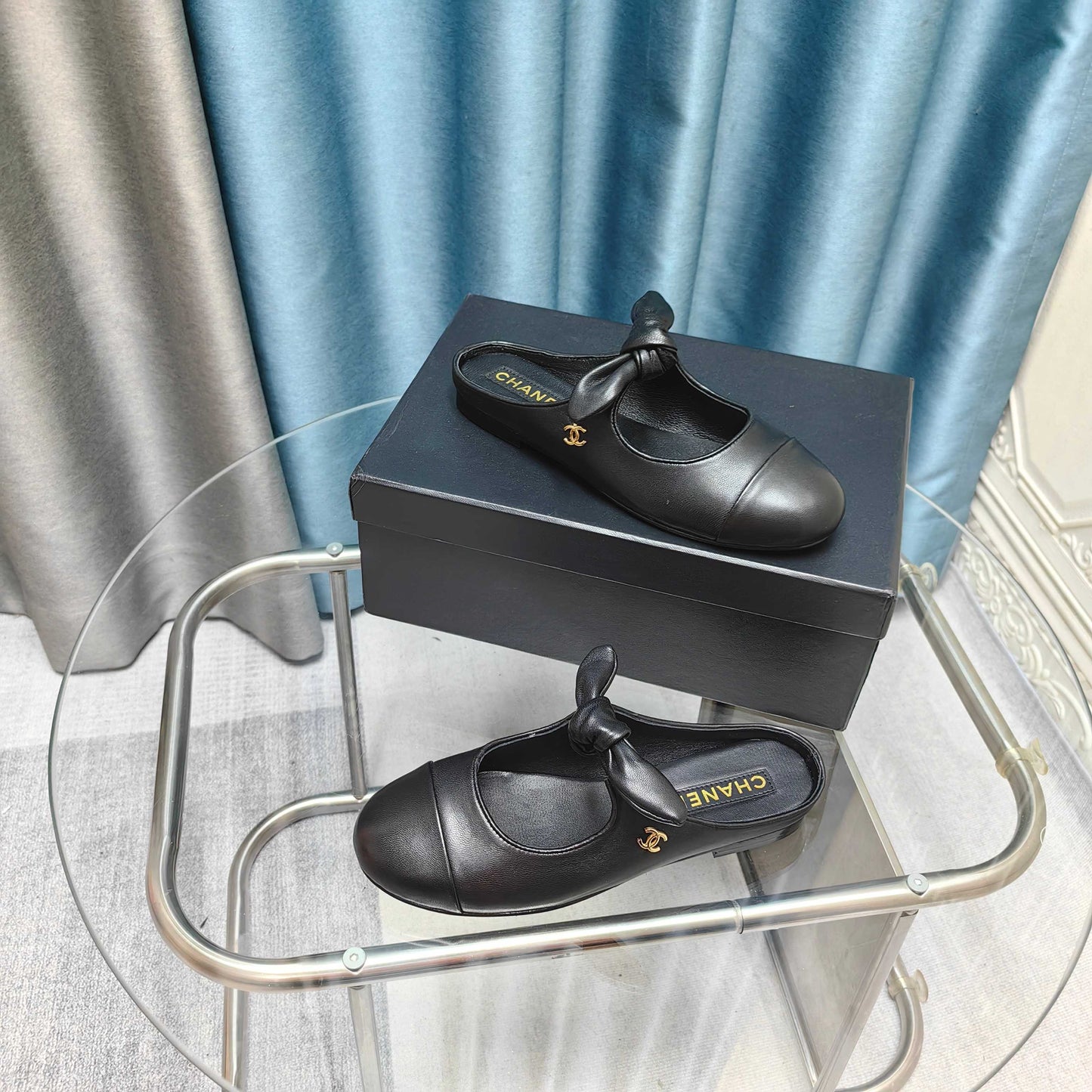 Chanel 2026 Mary Jane Mule With Bow Cowhide 710620