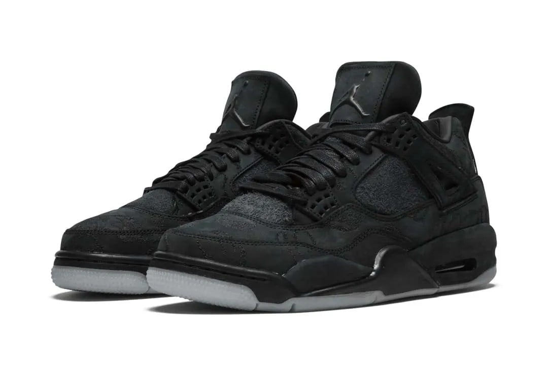 Air Jordan 4 x KAWRS Black Sneakers - Signature Series | Trending Sneakers