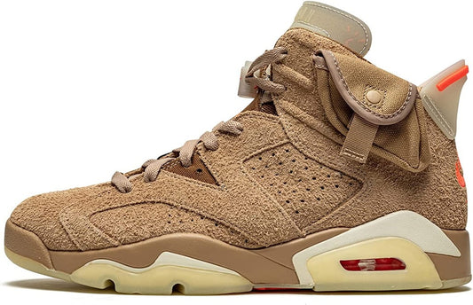 Air Jordan 6 Retro x Travis Scott British Khaki Sneakers - Archive Edition