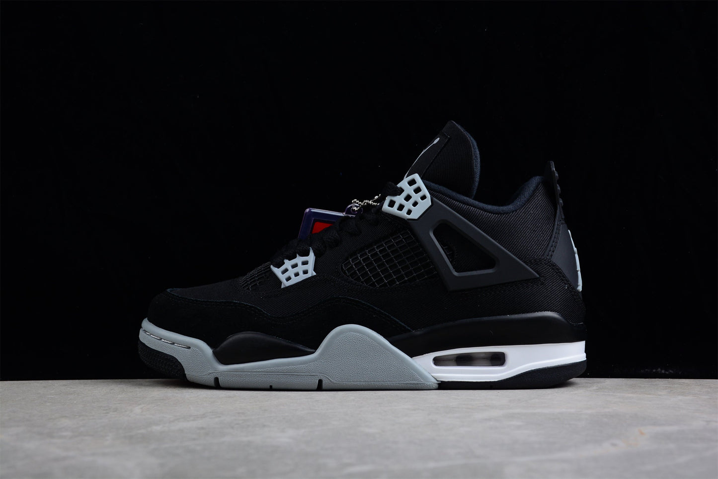 AJ 4 Retro Black Canvas