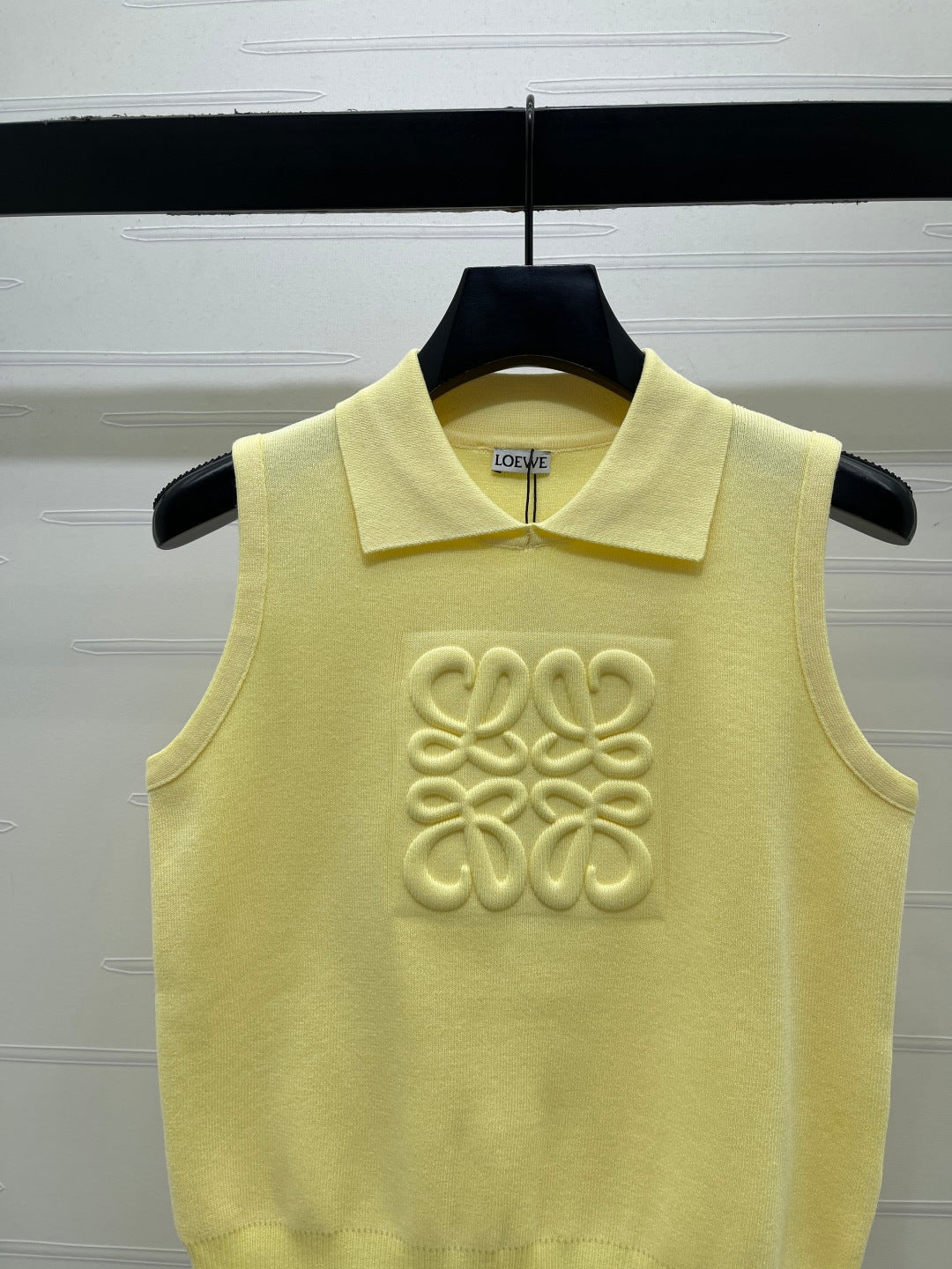 Loew 26 Collared Knit Vest in Wool 387022