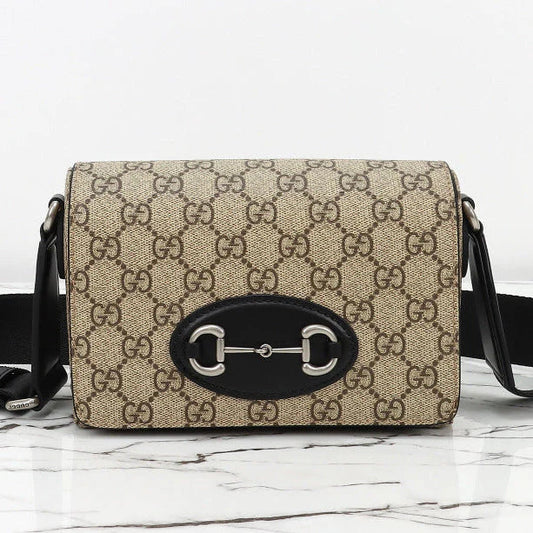 Gucci 2026 Horsebit 1955 Mini Bag 19cm Canvas Leather