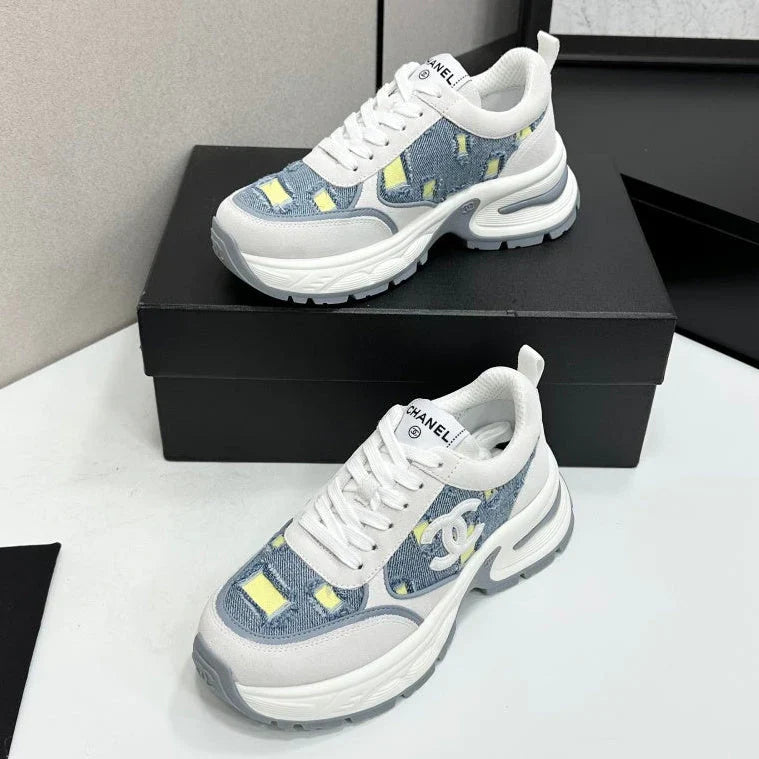 Channel 2026 Casual Sneakers 50mm Demin Suede 894875