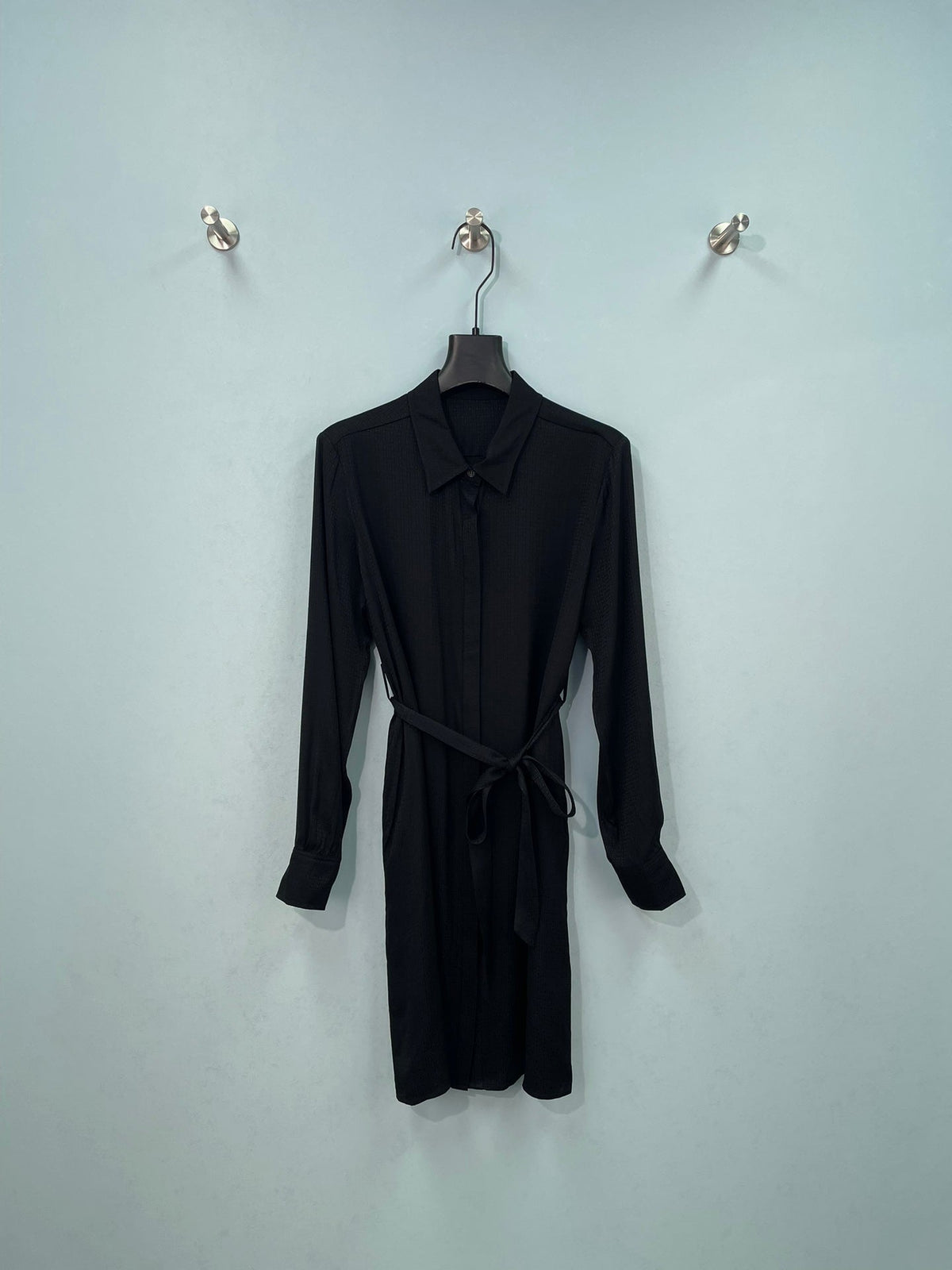 HM Long-Sleeve Belted Shirtdress Cotton 699260