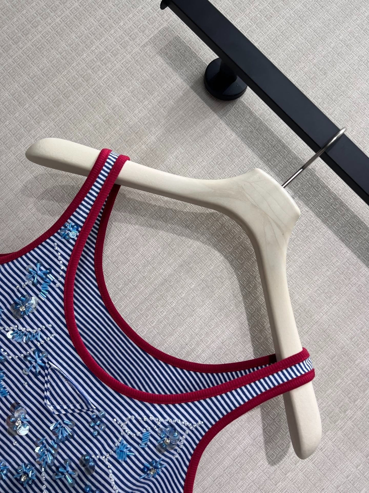 Prada 2026 Tank Top Blue Red Cotton 399200