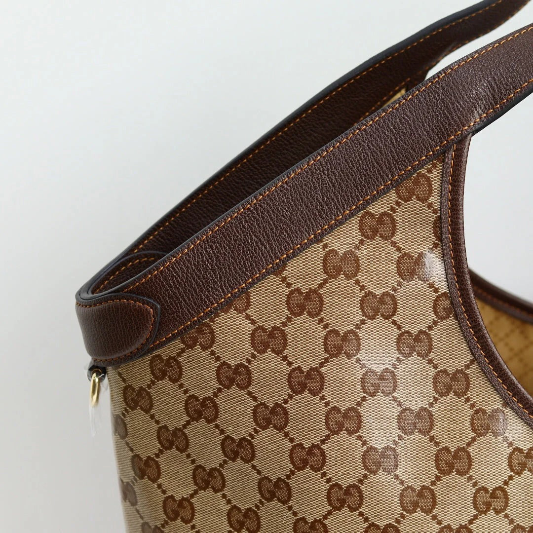 Gucci 2026 Giglio Shoulder Bag 25cm Canvas Calfskin